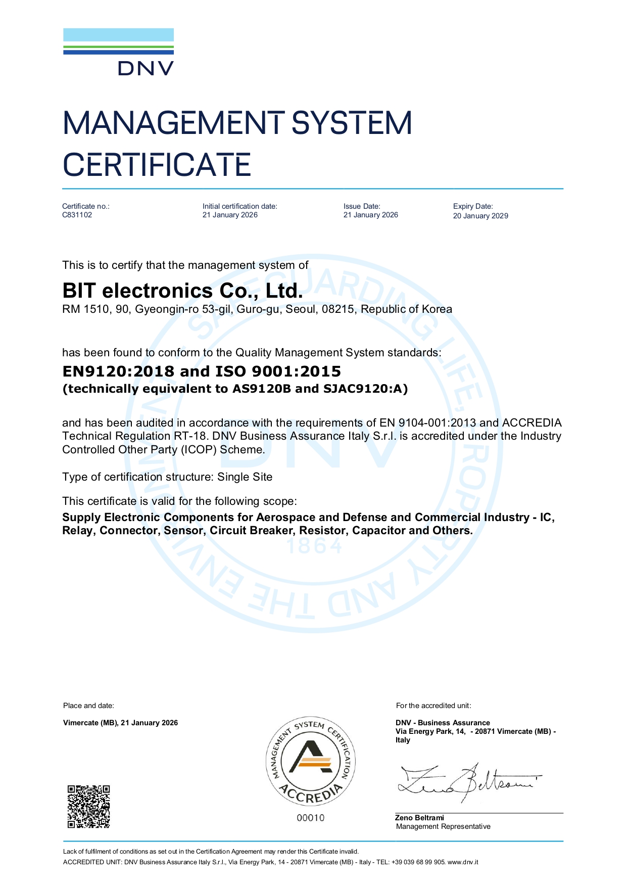 EN 9120:2018 / ISO 9001:2015